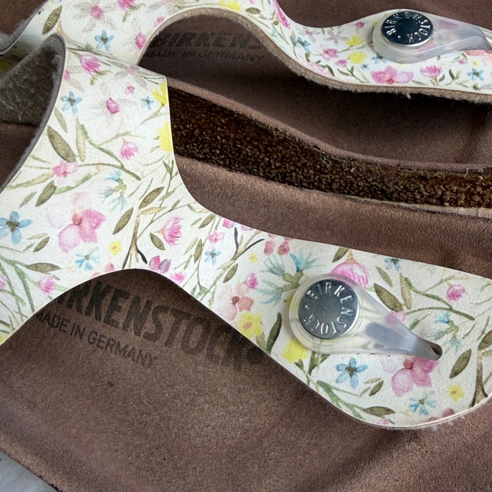 BIRKENSTOCK Gizeh BS Birko Flor VEGAN Thong Sandal EU36/US 5.5 WATERCOLOR FLOWER - Picture 6 of 10